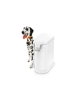 Simplehuman Medium Pet Food Can, White Stainless Steel