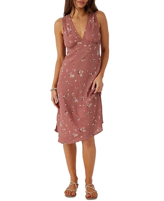 O'Neill Juniors' Lynn Sleeveless Floral Midi Dress