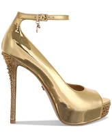 Thalia Sodi Women's Libbie Embellished Ankle-Strap Platform Dress Pumps