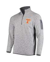 Antigua Men's Gray Tennessee Volunteers Fortune Half-Zip Sweatshirt