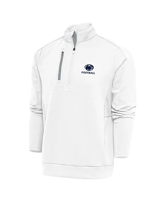 Antigua Men's White Penn State Nittany Lions Football Generation Quarter-Zip Pullover Top