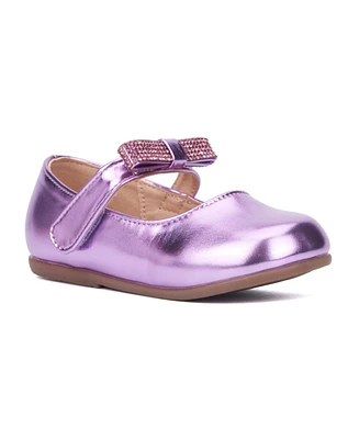 Olivia Miller Big Girls Crystal Clear Maryjane Flats