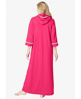 Dreams & Co. Plus Long French Terry Robe