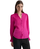 Dkny Women's Split-Neck Blouse