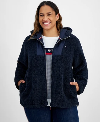 Tommy Hilfiger Plus Sherpa Hooded Jacket