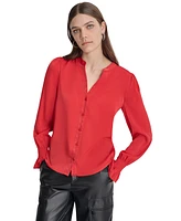 Dkny Women's Split-Neck Blouse