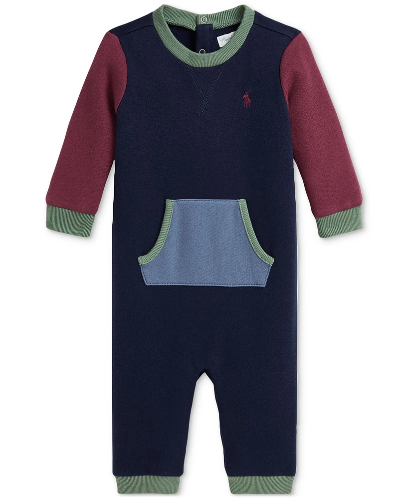 Polo Ralph Lauren Baby Colorblocked Fleece Coverall