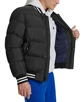 Champion Men's Quilted Full-Zip Varsity Puffer Jacket