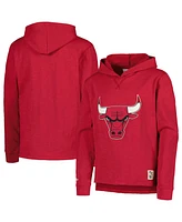 Mitchell & Ness Men's Big Boys and Girls Red Chicago Bulls Hardwood Classics Legendary Slub Lightweight Pullover Hoodie