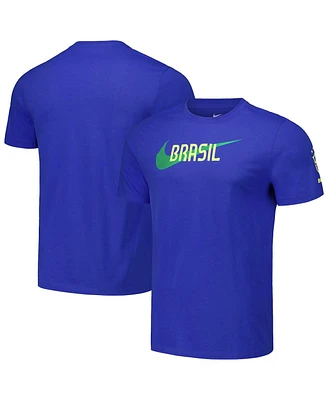 Nike Men's Royal Brazil National Team Swoosh Core T-Shirt