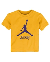 Jordan Toddler Boys and Girls Gold Los Angeles Lakers Essential Jumpman T-Shirt