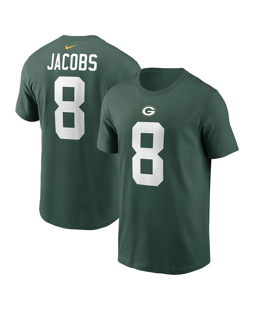 Nike Men's Josh Jacobs Green Bay Packers Player Name Number T-Shirt