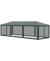 Streamdale Furniture 280 Sq. Ft. Canopy Tent Spacious Shade with Sidewalls for Outdoor Events