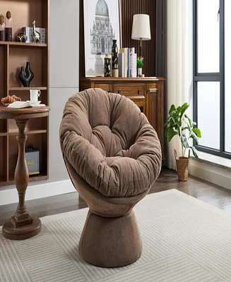 Oversized Swivel Accent Chair, 360 Swivel Barrel Chair