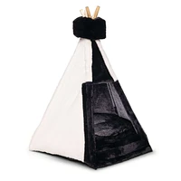 Clearly Loved Pets Modern Luxury Pet Teepee with Memory Foam