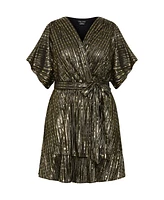 City Chic Plus Frida Sparkle Dress