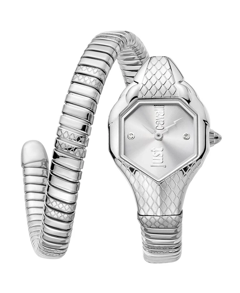 Just Cavalli Women's Serpente Silver Dial Watch - JC1L190M0015