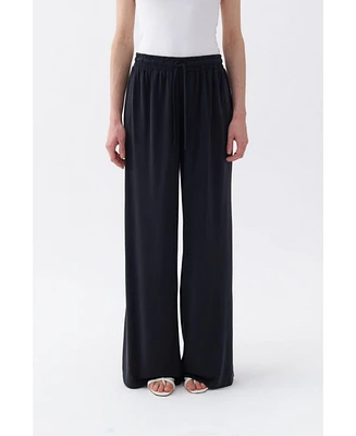 Nocturne Women's Loose Fit Wide Leg Pants