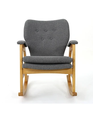 Simplie Fun Mid-Century Modern Rocking Chair Comfort, Style, and Soothing Motion