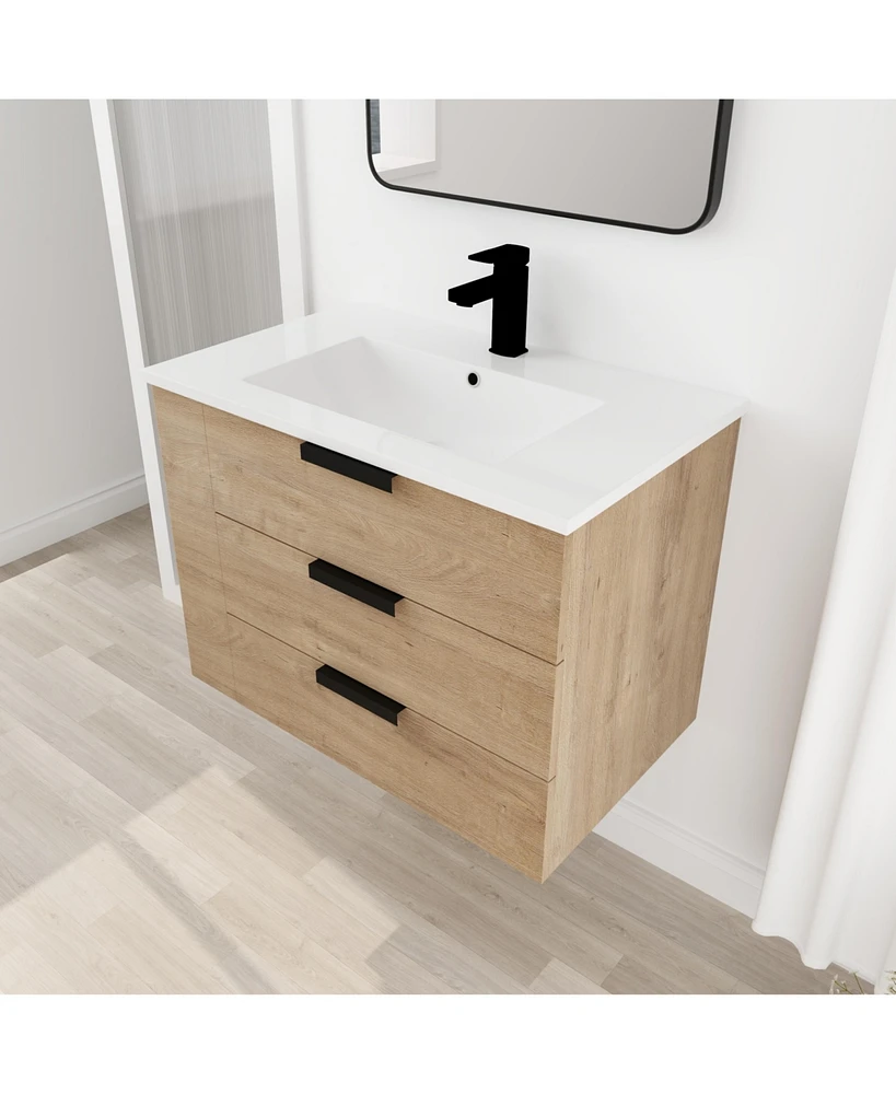 Simplie Fun 30 Inch Bathroom Vanity With Top