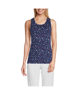 Lands' End Women's Petite Cotton Tank Top
