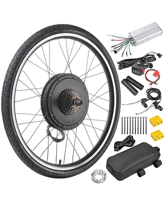 Yescom Electric Bicycle Motor Engine Kit 48V 1000W 26" Rear Wheel E-Bike Cycling Hub Conversion Kit