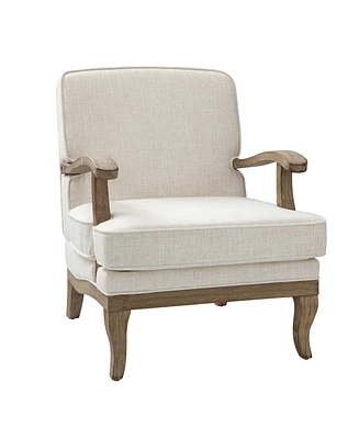 Rinaldo Wooden Upholstered Armchair with Legs
