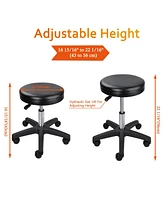 2x Hydraulic Rolling Swivel Stool Adjustable Tattoo Facial Massage Spa Salon
