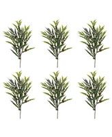 Slickblue Set of 6 Pine Sprays for Seasonal Decor