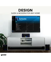 Gemini Dual 8” Home Stereo System With Led Party Lighting