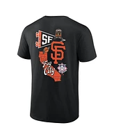 Fanatics Men's Black San Francisco Giants Split Zone T-Shirt