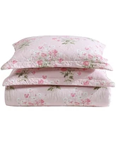 Laura Ashley Veronicas Bouquet Reversible Piece Quilt Set