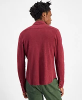 Sun + Stone Men's Regular-Fit Button-Down Knit Shirt, Created for Macy's