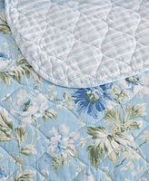 Laura Ashley Peony Garden Reversible Piece Quilt Set