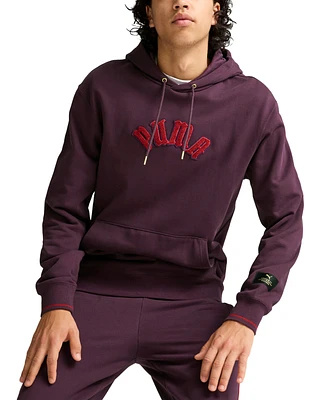 Puma Men's Classics Play.loud. Logo Pullover Hoodie