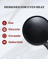 Alva Energy Ceramic Nonstick Griddle Pan, Non-Toxic Pfas, Pfoa, Ptfe Free, Pancake Pan Compatible with All Cooktops & Induction Safe, Flat Nonstick Sk