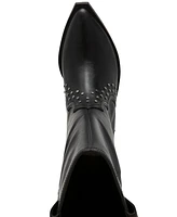 Dv Dolce Vita Women's Karol Pull-On Studded Pointed-Toe Tall Western Boots