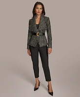 Donna Karan Women's Belted Tweed Blazer