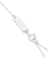 Kate Spade New York Time To Shine Sterling Silver Pave Diamond Accent Pendant Necklace, 16" + 3" extender