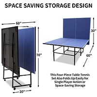 Streamdale Furniture Professional Table Tennis Table Tournament Quality, Easy Storage, Durable