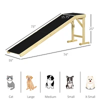 Streamdale Furniture Premium Carpet Pet Ramp - Easy Access for Cats, Dogs, and Puppies