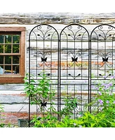 Streamdale Furniture Extendable Garden Trellises 80" Tall, Rust-Resistant, Supports Vines & Climbing Plants