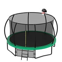 Streamdale Furniture Astm-Certified 12 Ft Trampoline with Safety Net, Ladder, and Weather Protection