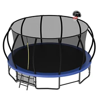16 ft Trampoline with Safety Net Fun and Safe Outdoor Jumping Space