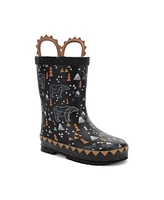 Kids Grizzly Faux Fur Rain Boot