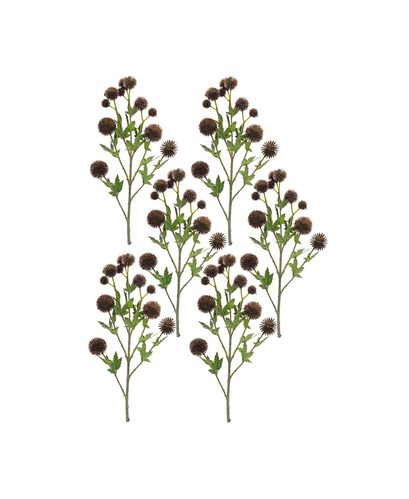 Slickblue Allium Floral Spray Set of 6 for Decorative Arrangements