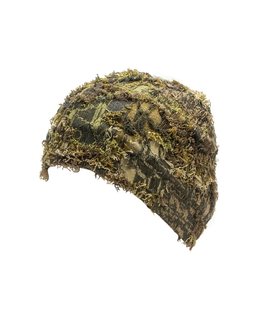 Muk Luks Men's Unisex Camo Grass Beanie, Grassy, One Size