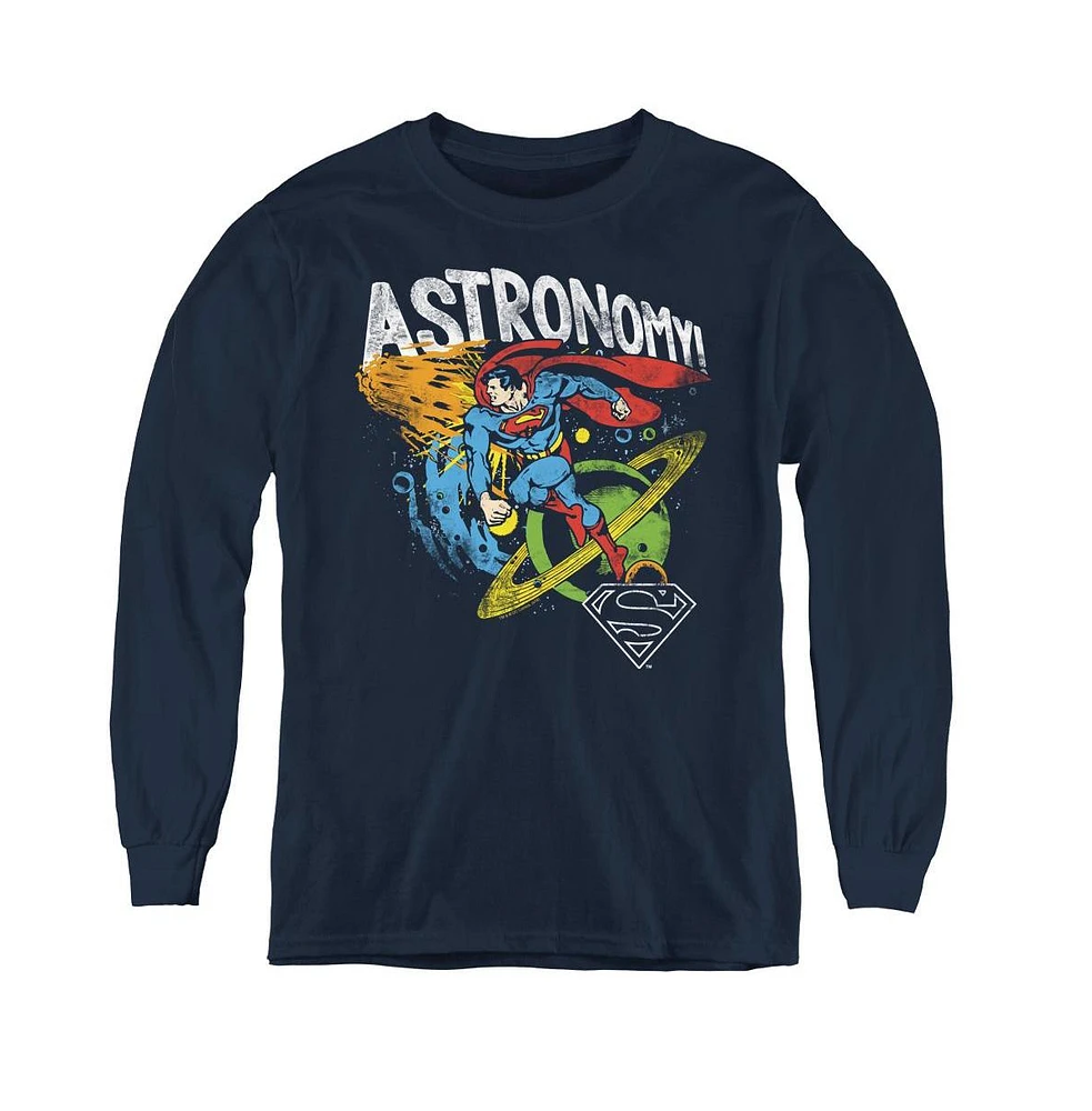 Dc Comics Boys Youth Astronomy Long Sleeve Sweatshirts