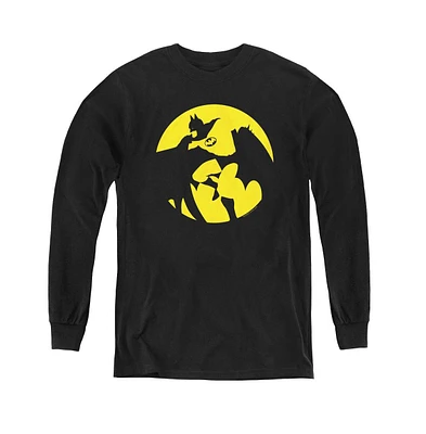 Dc Comics Boys Youth Batman Spotlight Long Sleeve Sweatshirts