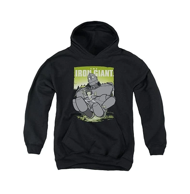 Iron Giant Boys Youth Helping Hand Pull Over Hoodie / Hooded Sweatshirt